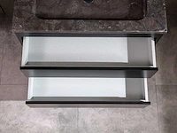 Mawialux badkamermeubel 1-persoons 80cm mat zwart - afbeelding 8 van  37