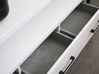 Mawialux badkamermeubel 150cm met 2 hangkasten - mat wit - afbeelding 3 van  31