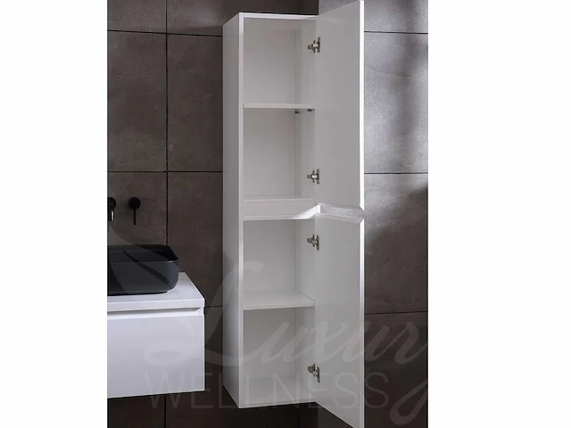 Mawialux badkamermeubel 150cm met 2 hangkasten - mat wit - afbeelding 20 van  31
