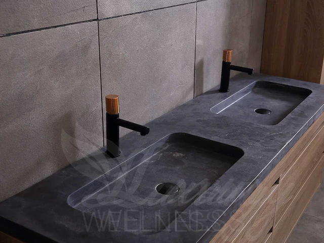 Mawialux badkamermeubel 2-persoons 160cm bruin eiken met hangkast - afbeelding 7 van  53