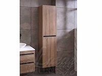Mawialux badkamermeubel 2-persoons 160cm bruin eiken met hangkast - afbeelding 44 van  53