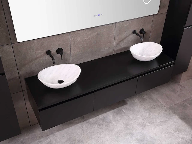 Mawialux badkamermeubel mat zwart 180cm - afbeelding 7 van  42