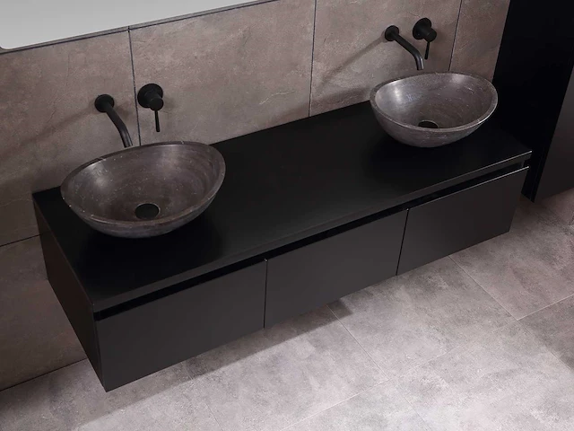 Mawialux badkamermeubel mat zwart 180cm - afbeelding 16 van  42