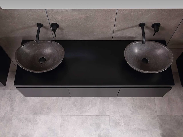 Mawialux badkamermeubel mat zwart 180cm - afbeelding 20 van  42