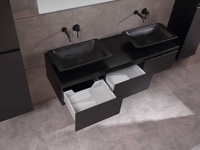 Mawialux badkamermeubel mat zwart 180cm - afbeelding 26 van  42