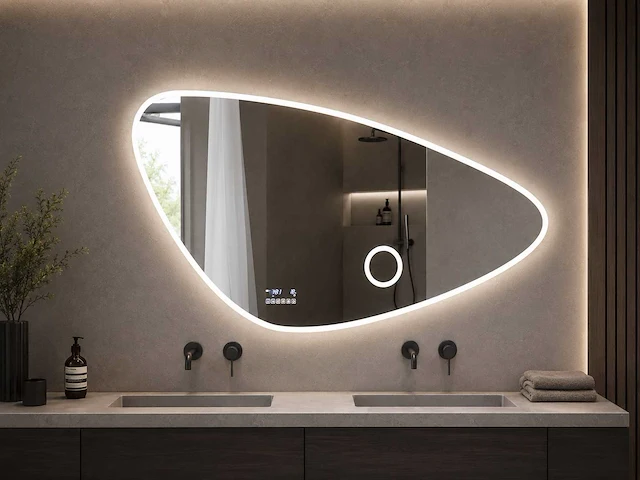 Mawialux bluetooth led spiegel 100x64 of 120x69cm of 140x70 keuze - afbeelding 11 van  18