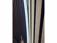 Mawialux decoratieve halve maan led spiegel in 180 of 200cm (zonder rand of mat zwart/goud rand) - afbeelding 10 van  20