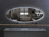 Mawialux design led spiegel 100/120/140/160cm breedte keuze - afbeelding 3 van  9
