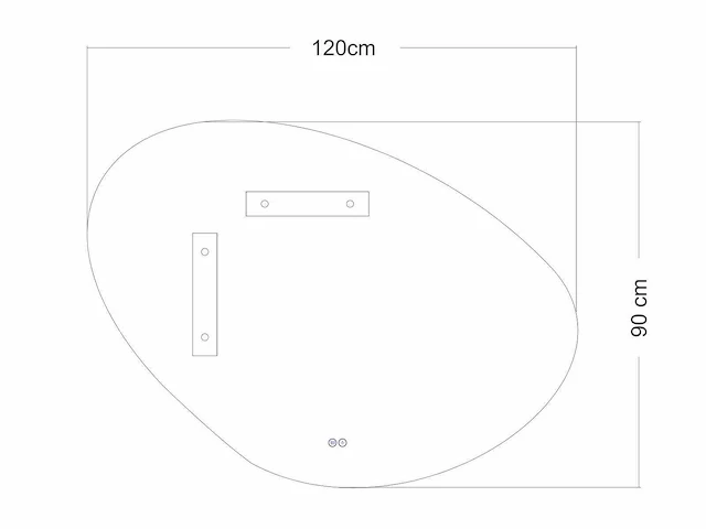 Mawialux design led spiegel 100/120/140cm keuze - afbeelding 3 van  13