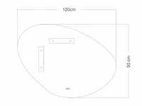 Mawialux design led spiegel 100/120/140cm keuze - afbeelding 3 van  13