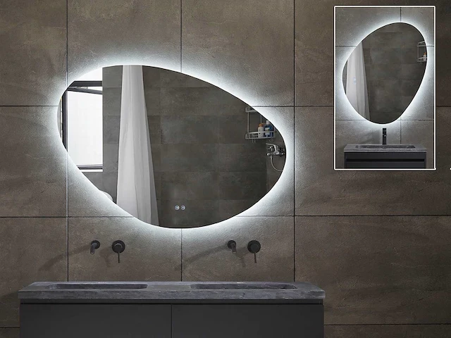 Mawialux design led spiegel 100/120/140cm keuze - afbeelding 5 van  8