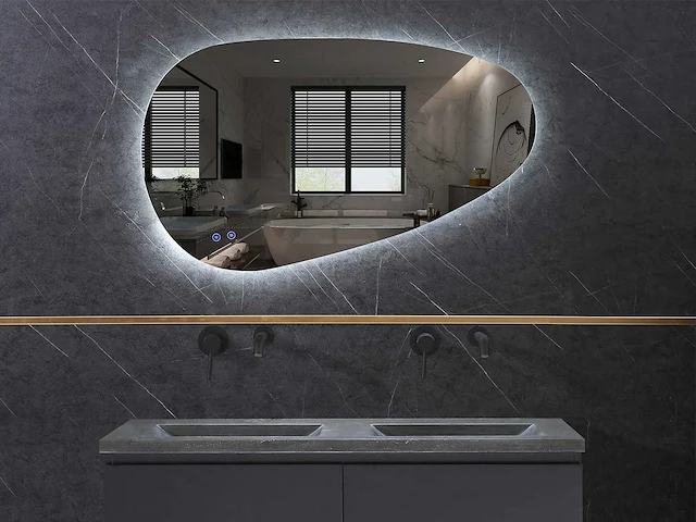 Mawialux design led spiegel 100x60cm of 110x60cm (keuze) - afbeelding 10 van  13