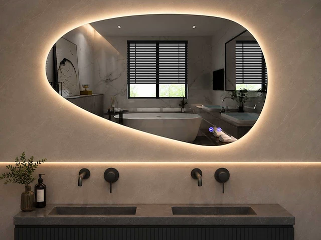 Mawialux design led spiegel 120x60cm of 120x75cm 130x65cm (keuze) - afbeelding 1 van  12
