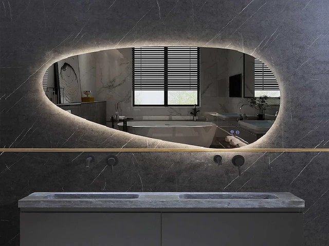 Mawialux design led spiegel 140x65 of 150x70 of 160x70 (keuze) - afbeelding 6 van  12