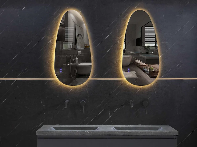 Mawialux design led spiegel 80x50cm of 90x60cm (keuze) - afbeelding 11 van  13