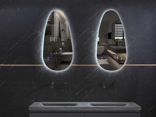 Mawialux design led spiegel 80x50cm of 90x60cm (keuze) - afbeelding 12 van  13
