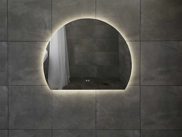 Mawialux design led spiegel half rond (diverse maten) - afbeelding 10 van  14