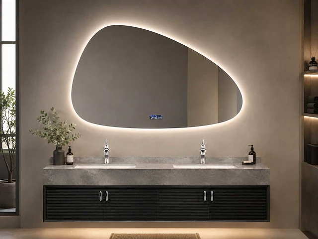 Mawialux design led spiegel organisch (diverse maten) - afbeelding 2 van  6