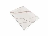 Mawialux douchebak 120x90cm - wit marmer