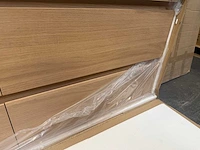 Mawialux eikenhout badkamermeubel - 100cm eiken natural - (met hangkast) - afbeelding 3 van  7