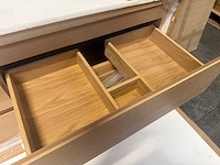 Mawialux eikenhout badkamermeubel - 100cm eiken natural - (met hangkast) - afbeelding 4 van  7