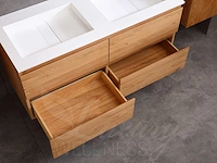 Mawialux eikenhout badkamermeubel 120cm (eiken natural) met (hangkast) - afbeelding 6 van  49