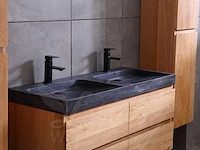 Mawialux eikenhout badkamermeubel 120cm (eiken natural) met (hangkast) - afbeelding 17 van  49