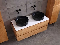Mawialux eikenhout badkamermeubel 120cm (eiken natural) met (hangkast) - afbeelding 27 van  49