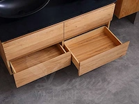 Mawialux eikenhout badkamermeubel 120cm (eiken natural) met (hangkast) - afbeelding 36 van  49