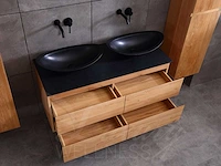 Mawialux eikenhout badkamermeubel 120cm (eiken natural) met (hangkast) - afbeelding 37 van  49