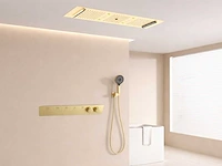 Mawialux exclusieve inbouw regendouche met 5 functies en bluetooth - geborsteld goud - afbeelding 2 van  5