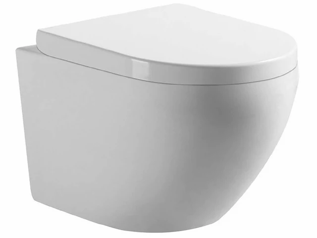 Mawialux hangend rimless toilet - alaska - glans wit - afbeelding 1 van  10