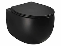 Mawialux hangend rimless toilet - mat zwart
