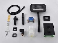 Mawialux inbouw regendouche met smart thermostaatkraan - mat zwart - afbeelding 2 van  11