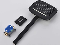 Mawialux inbouw regendouche met smart thermostaatkraan - mat zwart - afbeelding 3 van  11