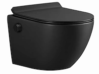 Mawialux inbouw wandcloset met bidet - mat zwart