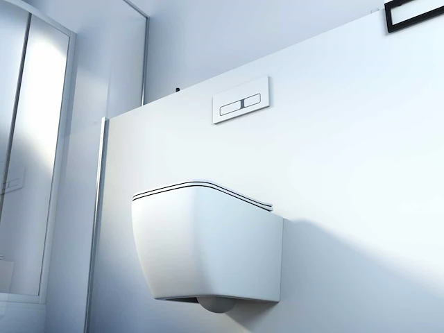 Mawialux inbouw wandcloset met closetzitting - glans wit - afbeelding 9 van  11