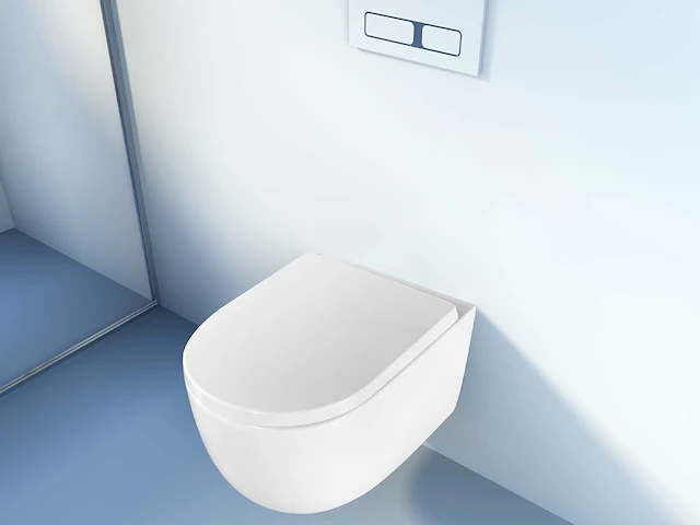 Mawialux inbouw wandcloset met closetzitting - turbo flush - glans wit - afbeelding 8 van  11