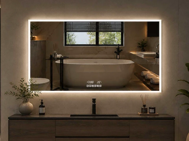 Mawialux led spiegel 100/120/140/160cm (breedte keuze) - afbeelding 1 van  22