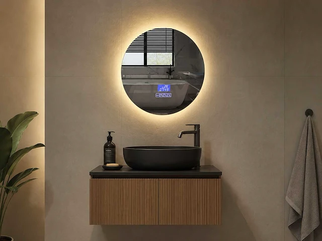 Mawialux led spiegel 50cm met bluetooth - afbeelding 2 van  9