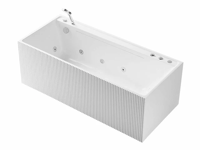 Mawialux opbouw design massagebad - waterval - glans wit - afbeelding 7 van  9