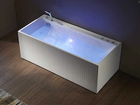 Mawialux opbouw design massagebad - waterval - glans wit