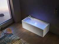 Mawialux opbouw design massagebad - waterval - mat wit - afbeelding 2 van  9