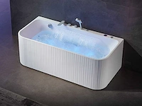 Mawialux opbouw design massagebad - waterval - mat wit