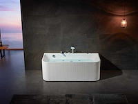 Mawialux opbouw design massagebad - waterval - mat wit