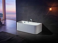 Mawialux opbouw design massagebad - waterval - mat wit - afbeelding 2 van  2