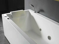 Mawialux opbouw design massagebad - waterval - mat wit - afbeelding 3 van  4