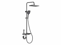 Mawialux opbouw regendoucheset - digitaal display - gunmetal grey of mat wit keuze - afbeelding 2 van  9