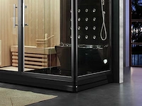 Mawialux sauna met stoomcabine wellness huis - zwart - afbeelding 3 van  3