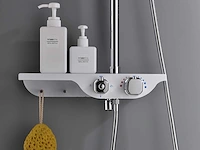 Mawialux thermostatisch opbouw regendoucheset - chroom met wit - afbeelding 27 van  29